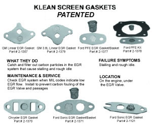 EGR Klean Screen Carbon Filter Gasket 